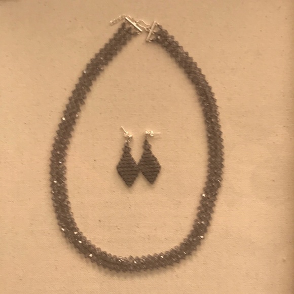 Swarovski Mauve Necklace set - Picture 1 of 2